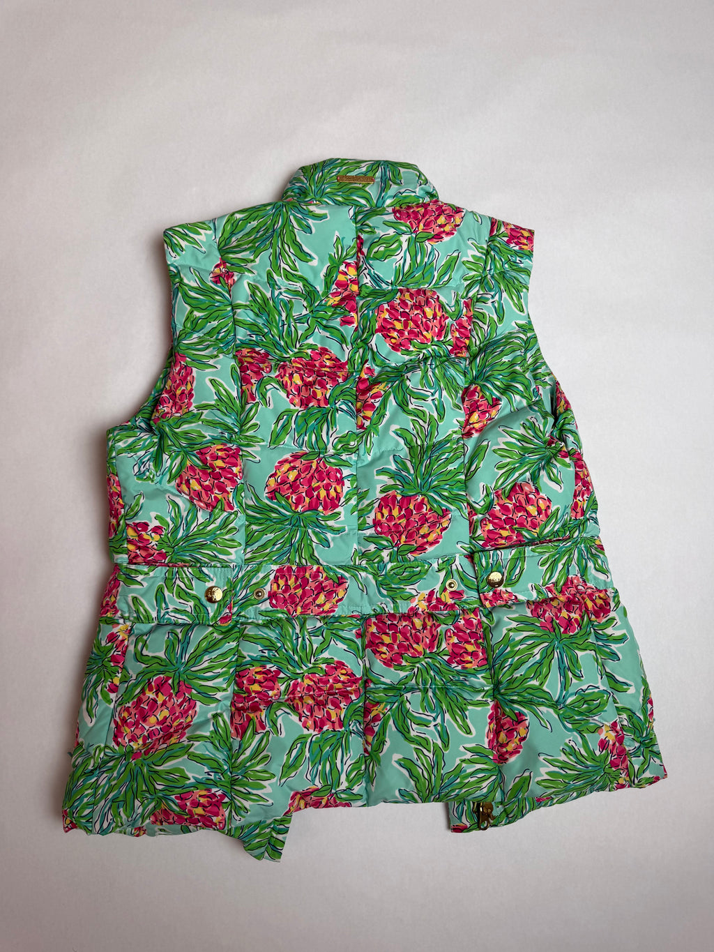 Lilly Pulitzer Spike the Punch Lauren Down Vest, back view