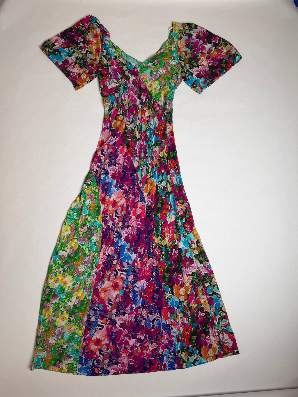 Kachel x Anthropologie multicolor floral midi dress