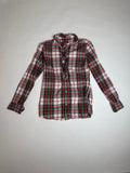 Vineyard Vines tartan ruffle-front button-up shirt