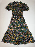 Hyacinth House black ditsy floral puff sleeve mini dress
