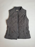 Fuinloth diamond-quilted charcoal vest, front