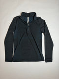 Lululemon charcoal half-zip pullover, front