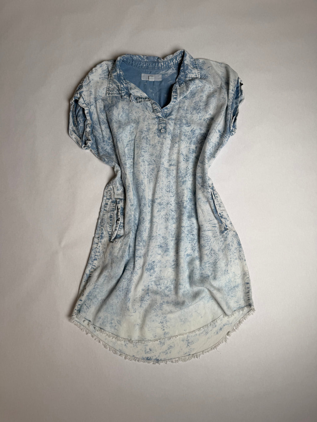 Thread+Supply bleach-wash chambray shirt dress — front