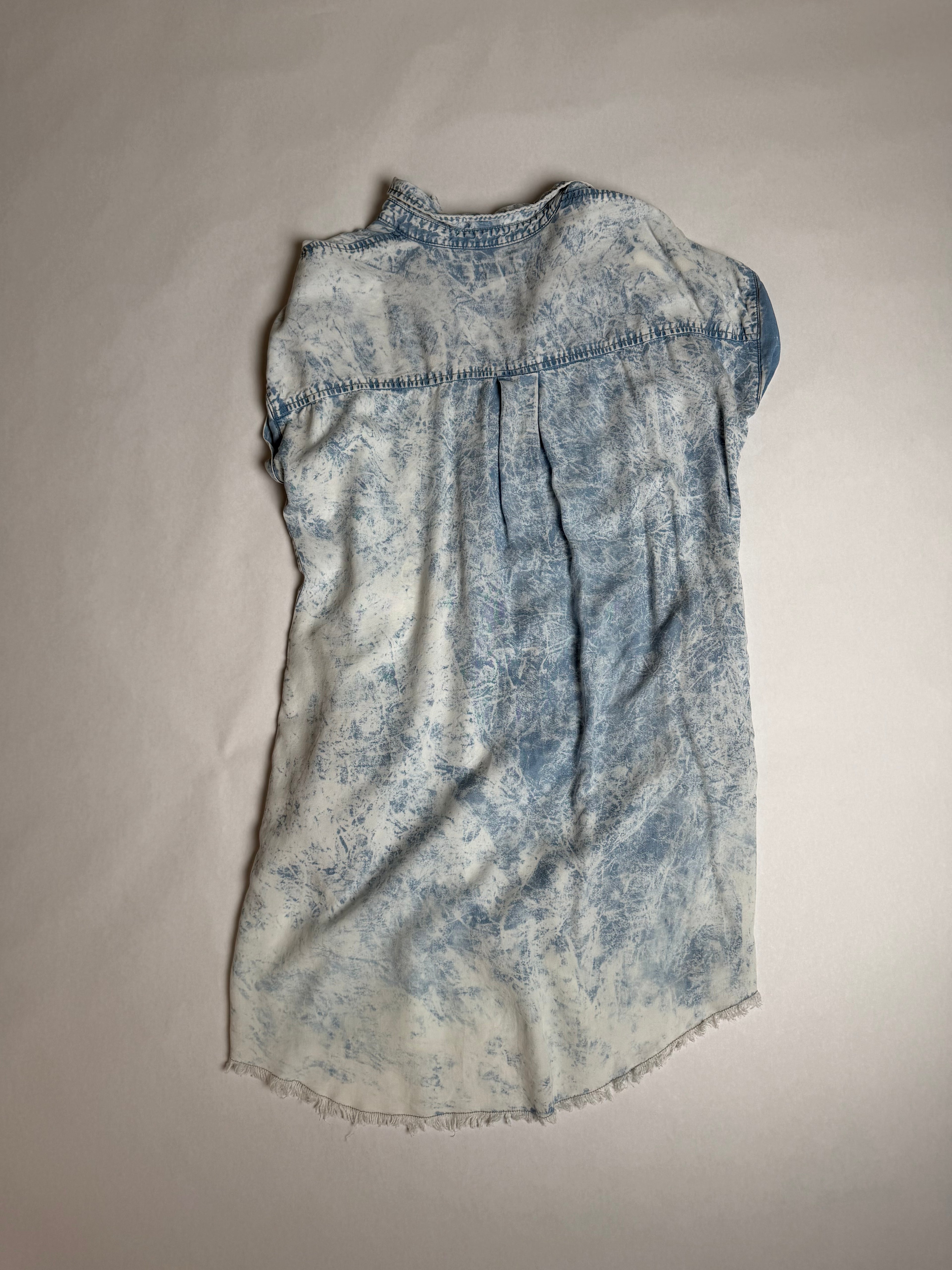 Thread+Supply bleach-wash chambray shirt dress — back