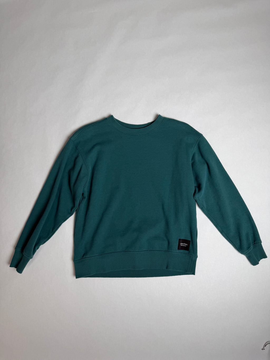 Calvin Klein Performance forest green crewneck sweatshirt — front