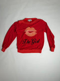 Wildfox The Girl red baggy beach jumper — front