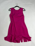 Tahari Magenta cutout sheath cocktail dress