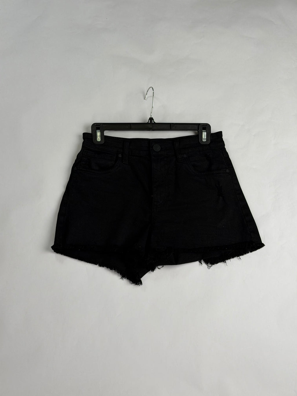 KUT From the Kloth Black high-rise denim cutoff shorts