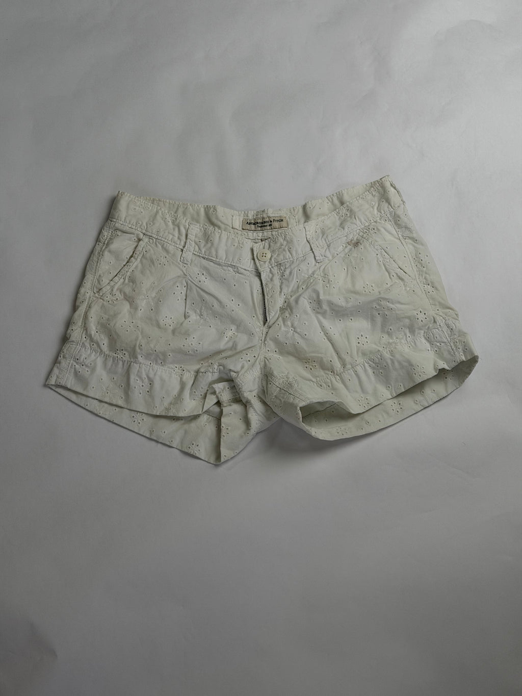 Abercrombie & Fitch White eyelet shorts