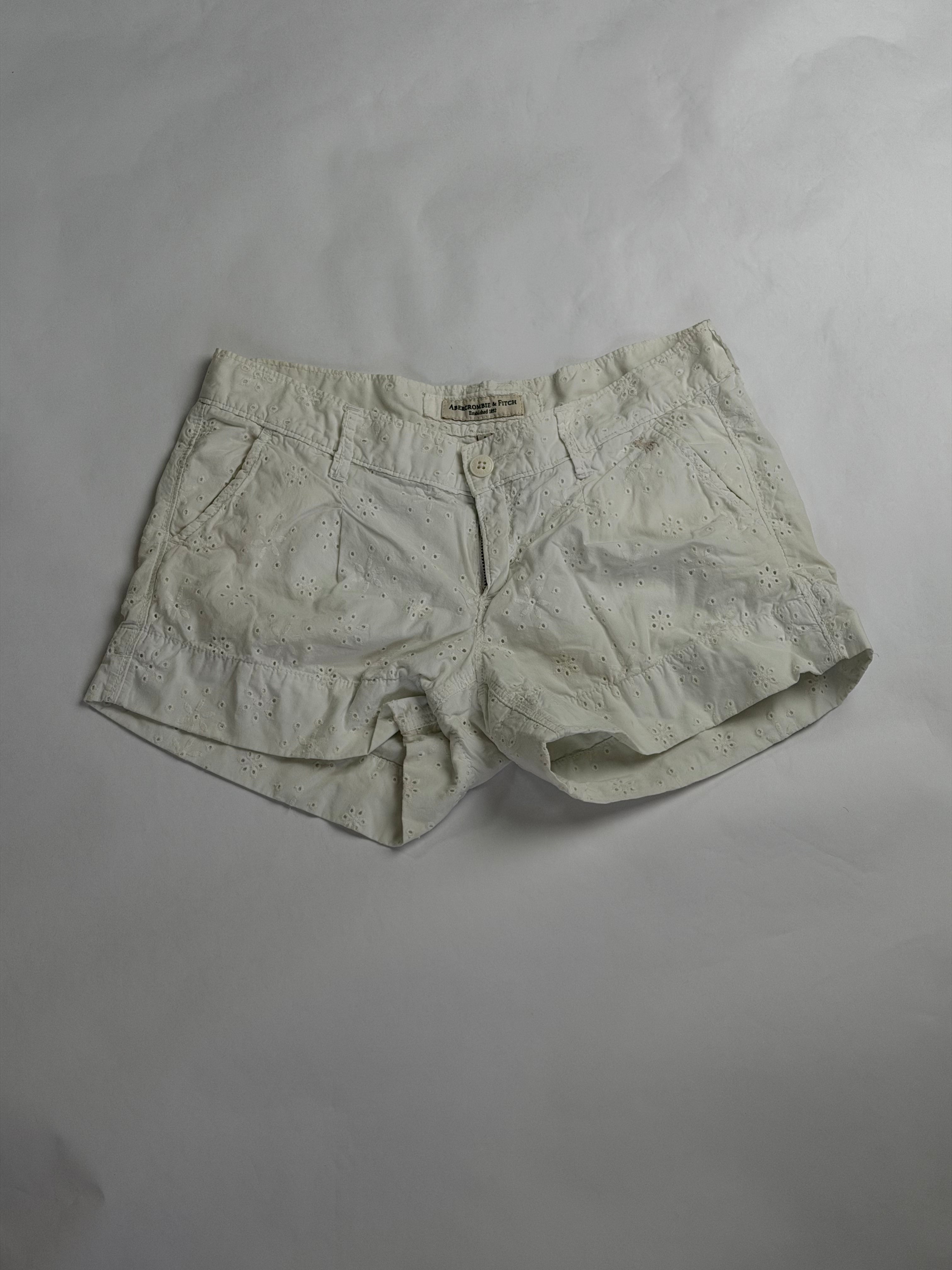 Abercrombie & Fitch White eyelet shorts
