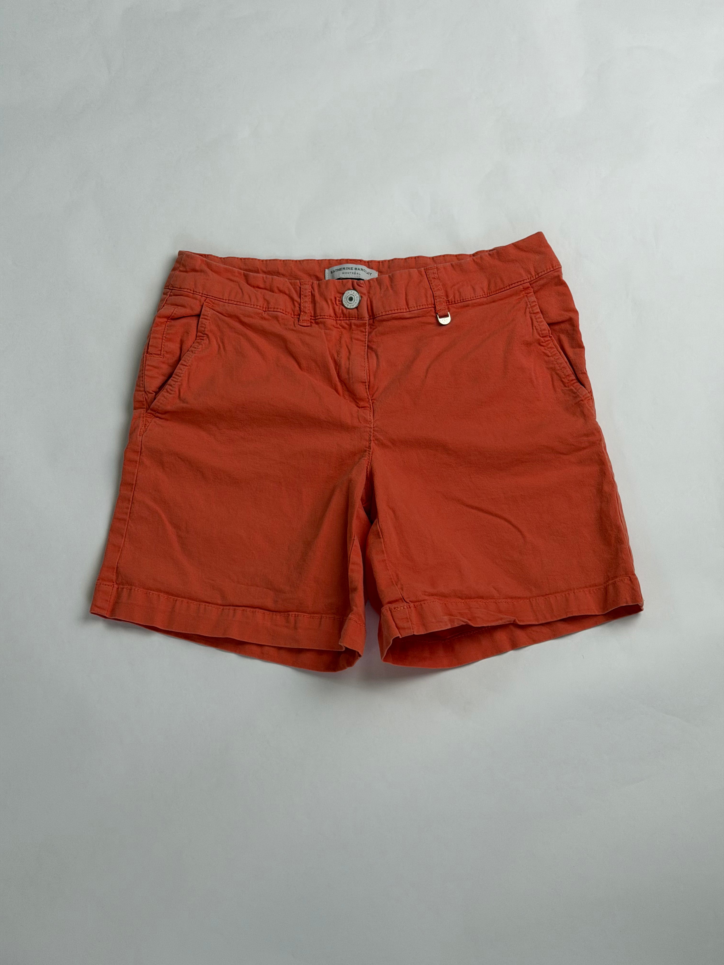 Katherine Barclay Coral cotton chino shorts