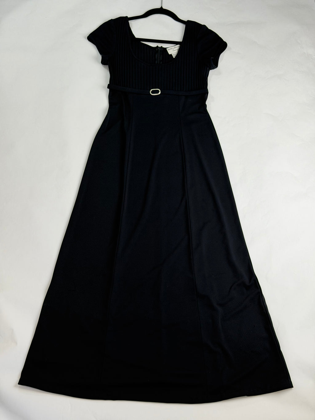 Adrianna Papell Boutique Evening Black empire-waist evening gown