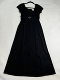 Adrianna Papell Boutique Evening Black empire-waist evening gown