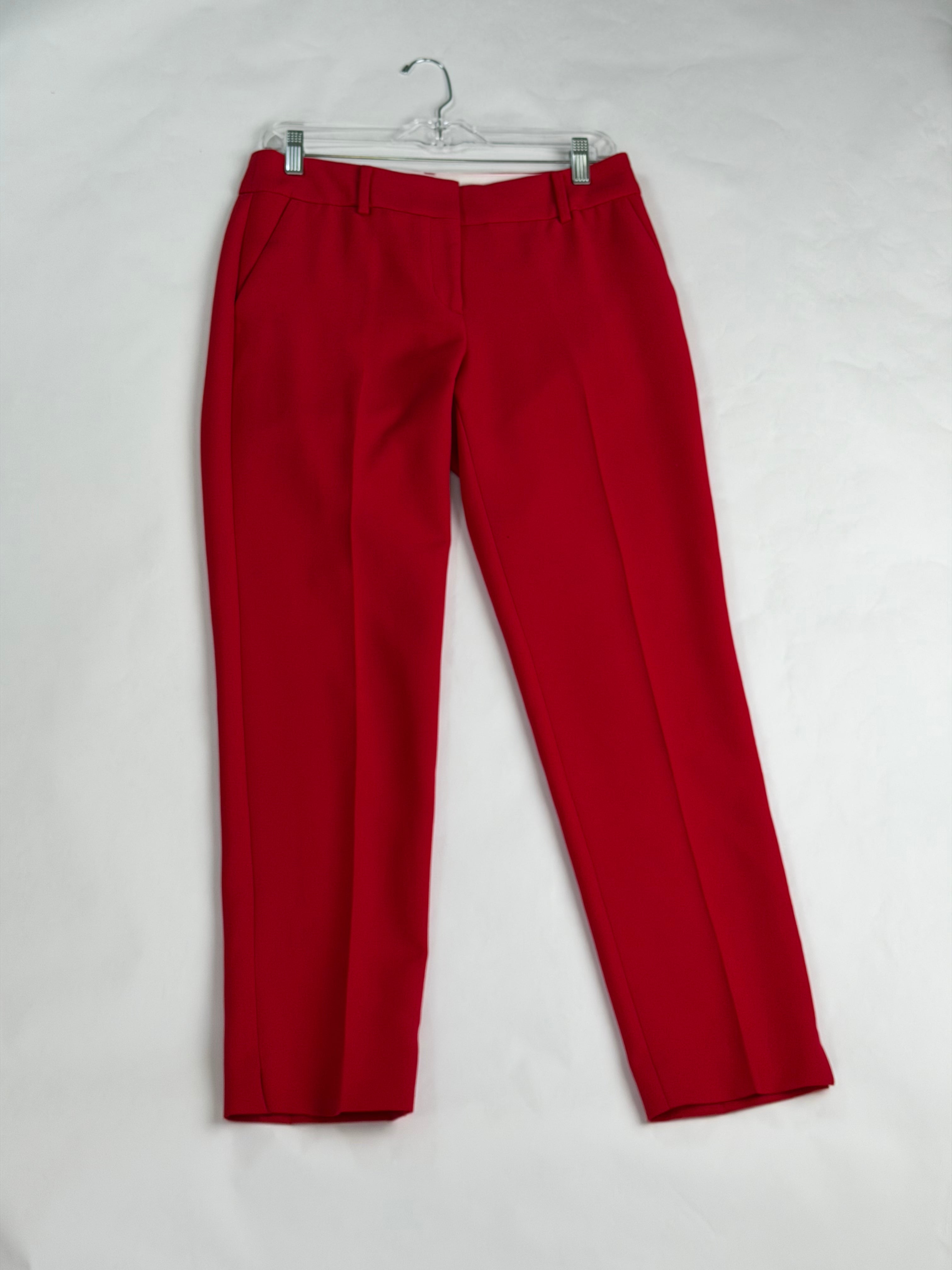 Talbots Red Crepe hampshire ankle pants